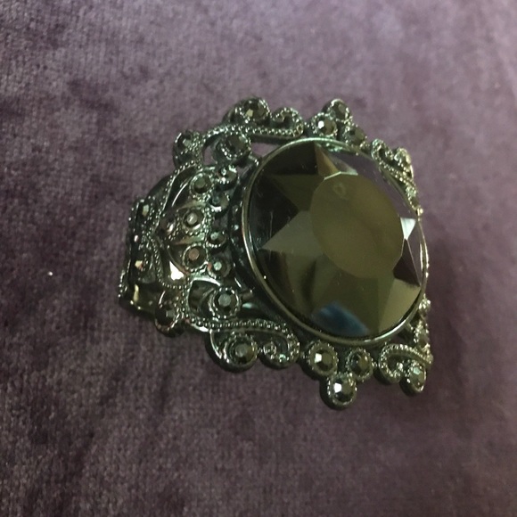 Gothic Ornate Black Clamper Wide Bracelet - Picture 5 of 5